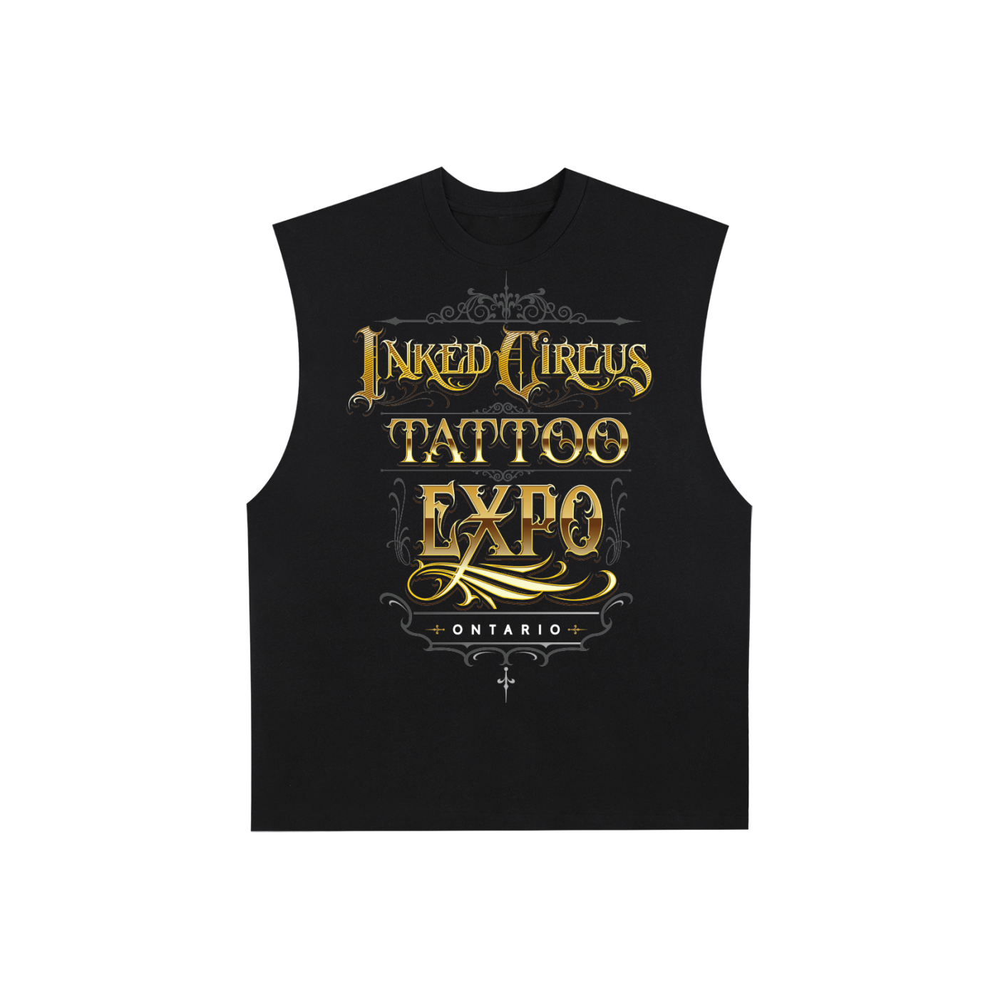 FULL TOUR CUT OFF TEE - Raw Edge Cotton Tank Top