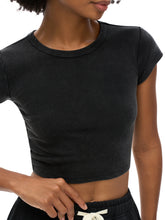 Load image into Gallery viewer, FULL TOUR Snow Washed Crop Top